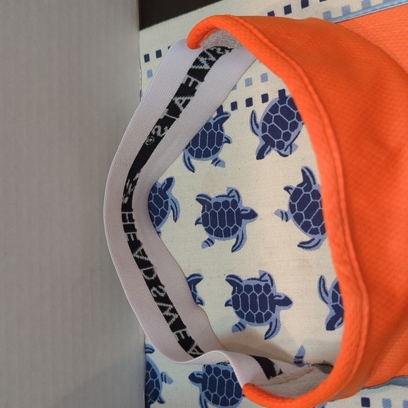 Head sweats Women's Bright Orange Visor w/Elastic Back One Size - Picture 9 of 10